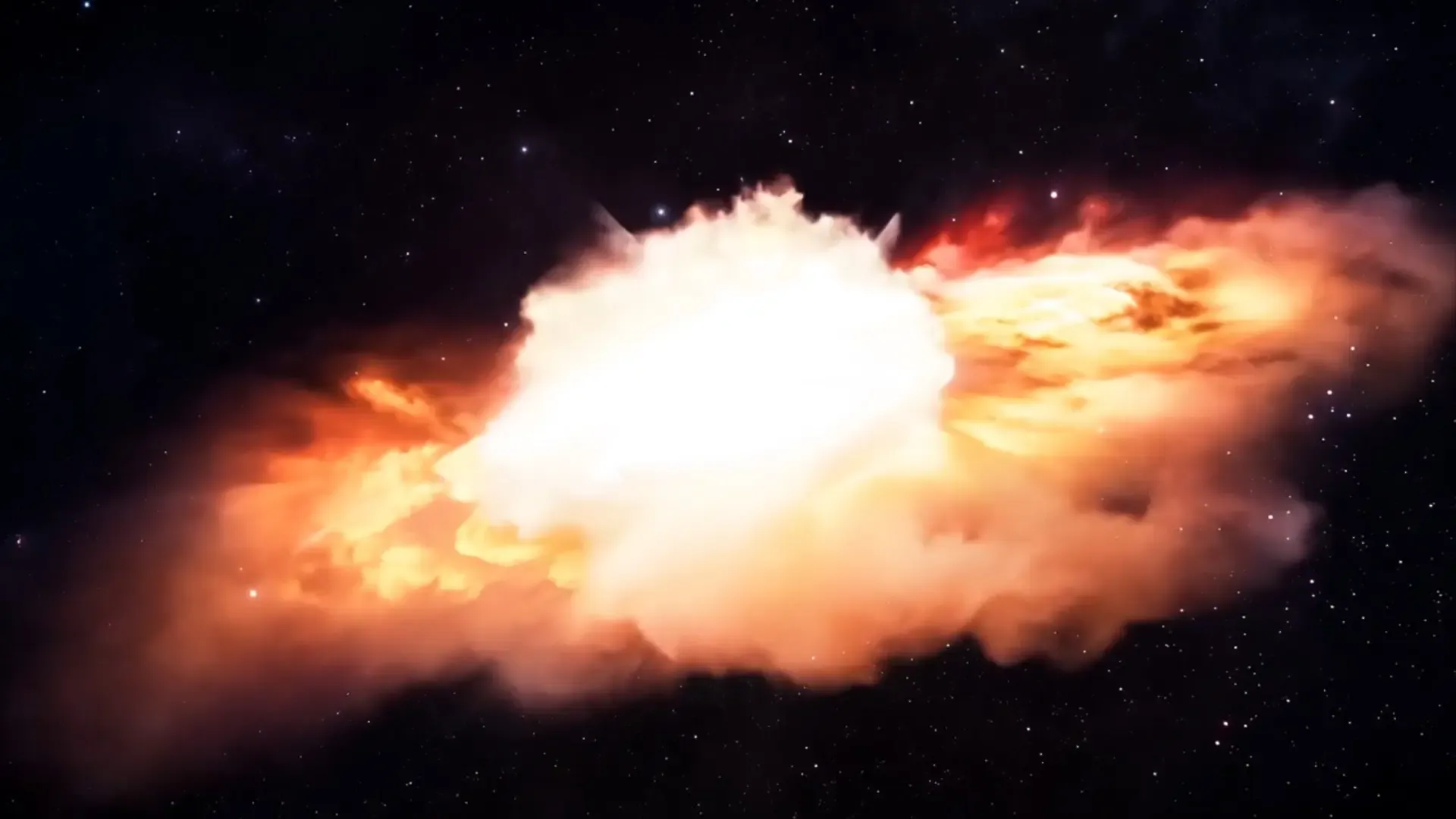 Nebula Logo Animation Background with Starry Embrace